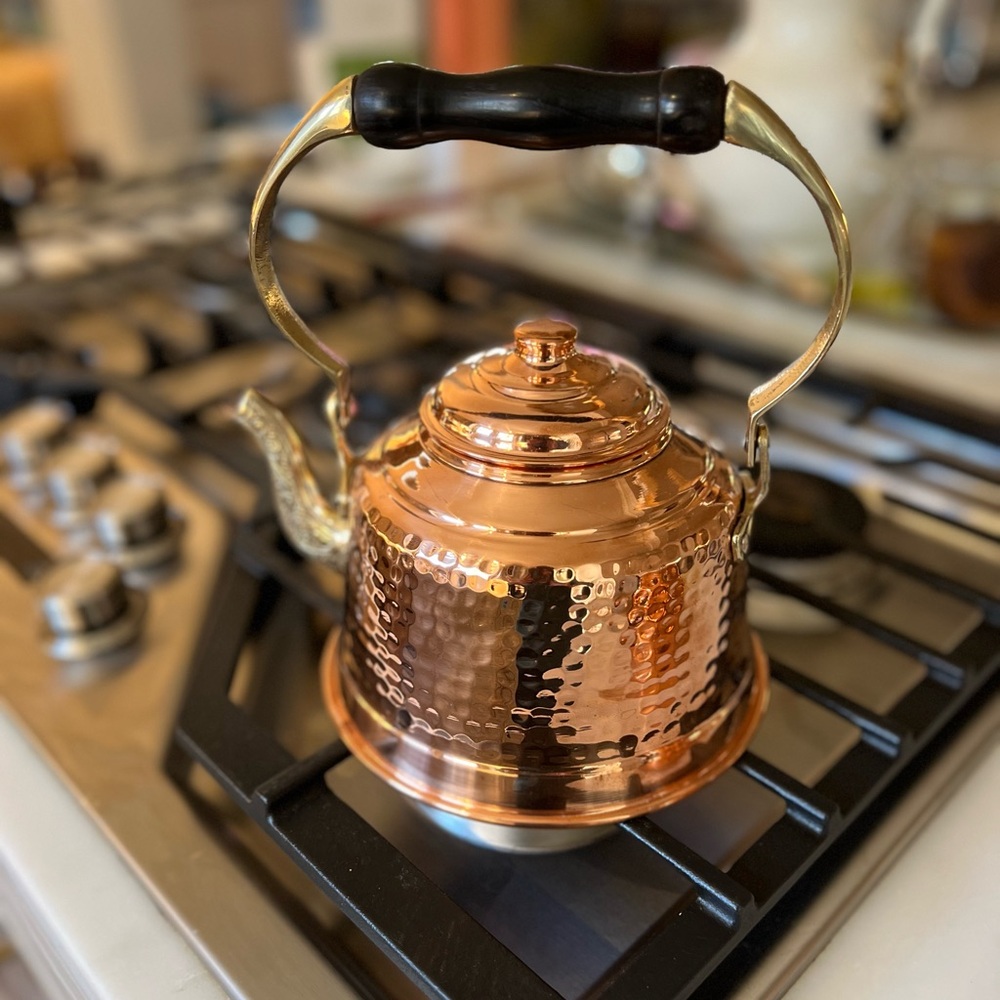 Hammered Copper Tea Kettle